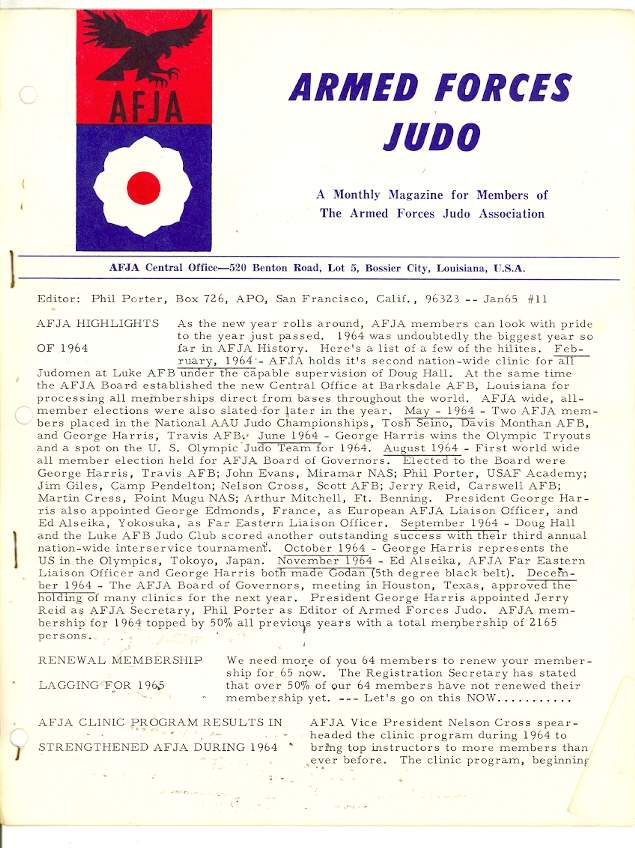 01/65 Armed Forces Judo Association